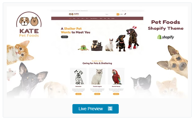 Kate - Pet Store and Pet Food Shopify Theme download