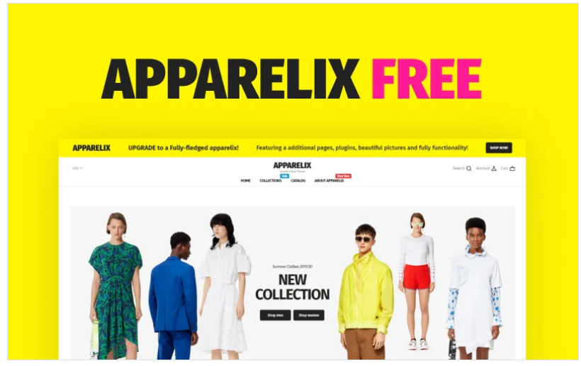 Apparelix Free Shopify Theme download