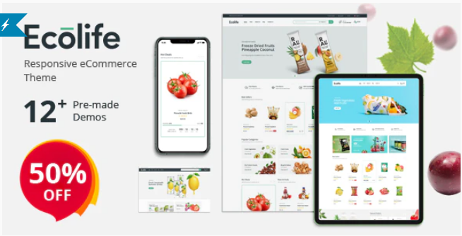 Ecolife - Organic, Food, Cosmetic & Multipurpose Prestashop Theme download