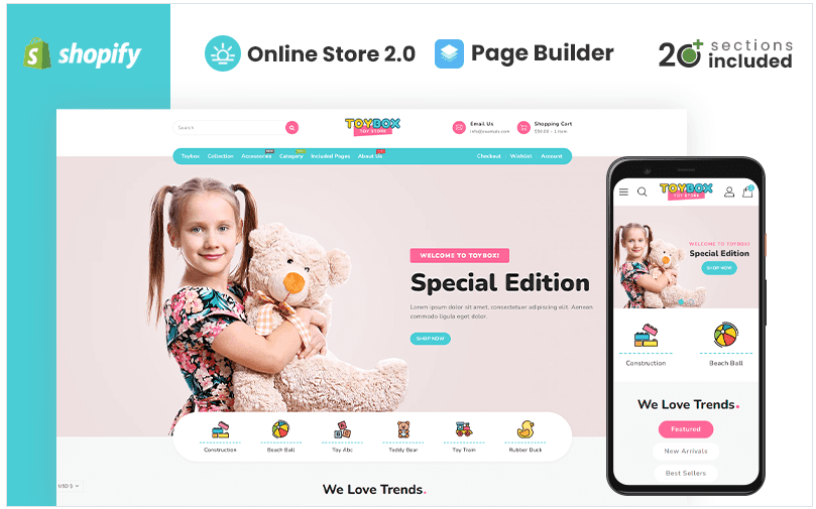 Toybox Clothing & Toys Store Shopify Theme download