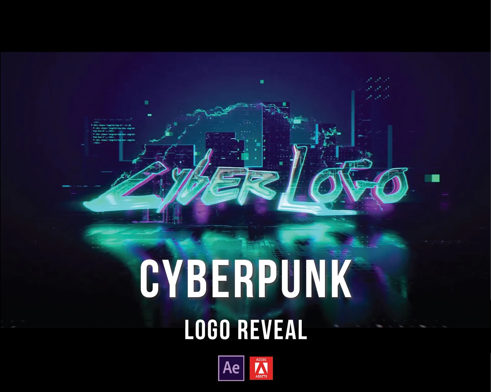 Cyberpunk Animated Logo Reveal