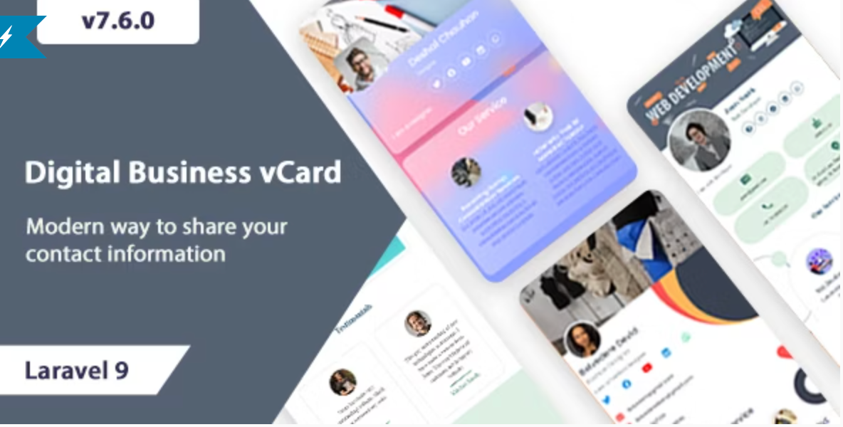 Digital Business Card Builder SaaS