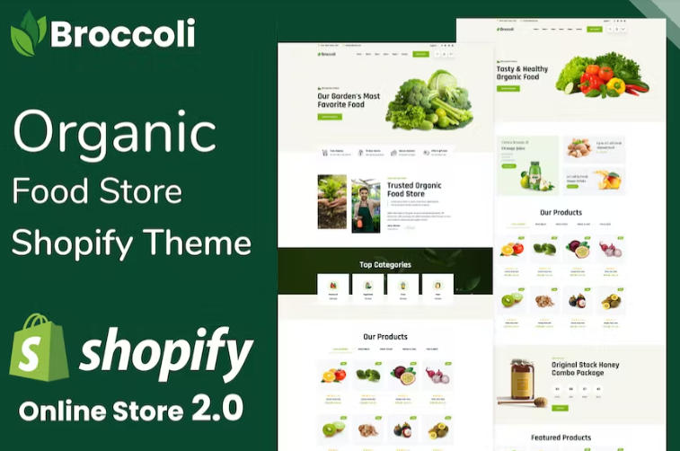 Broccoli - Organic Food Store Shopify Theme OS download