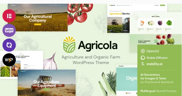 Agricola - Agriculture and Organic Farm WordPress Theme download