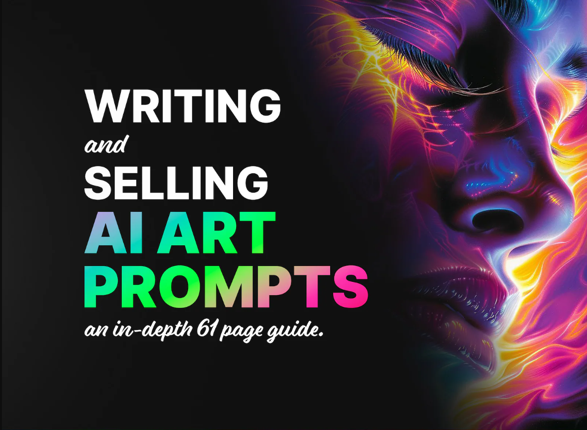 A Guide To Writing And Selling Ai Art Prompts | A 61 page tutorial for effective AI art