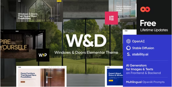 W&D - Windows & Doors Company WordPress Theme download