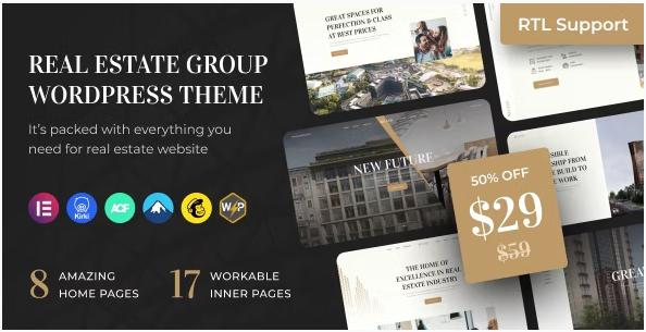 Reland - Real Estate Group WordPress Theme + RTL download