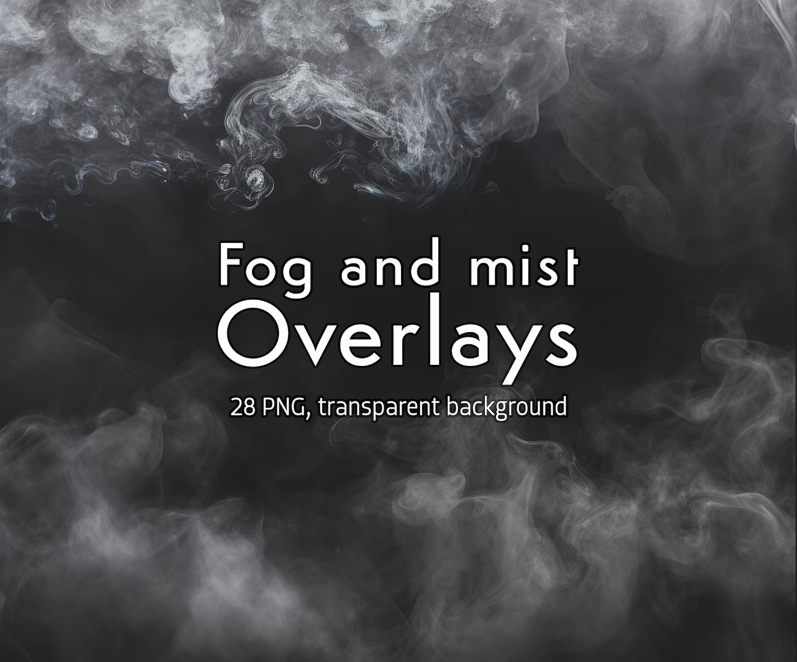 Fog Overlays for Photography, Mist Effect Photoshop Overlays,