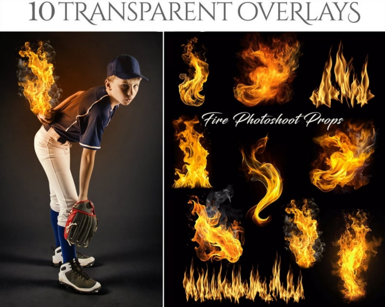 Digital Fire PNG Overlays, Transparent Fire Clipart...