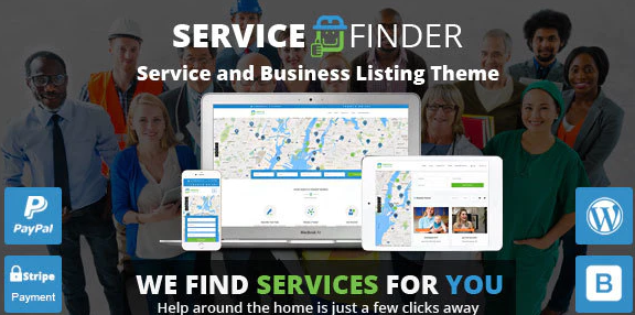 Service Finder - Provider and Business Listing WordPress Theme download