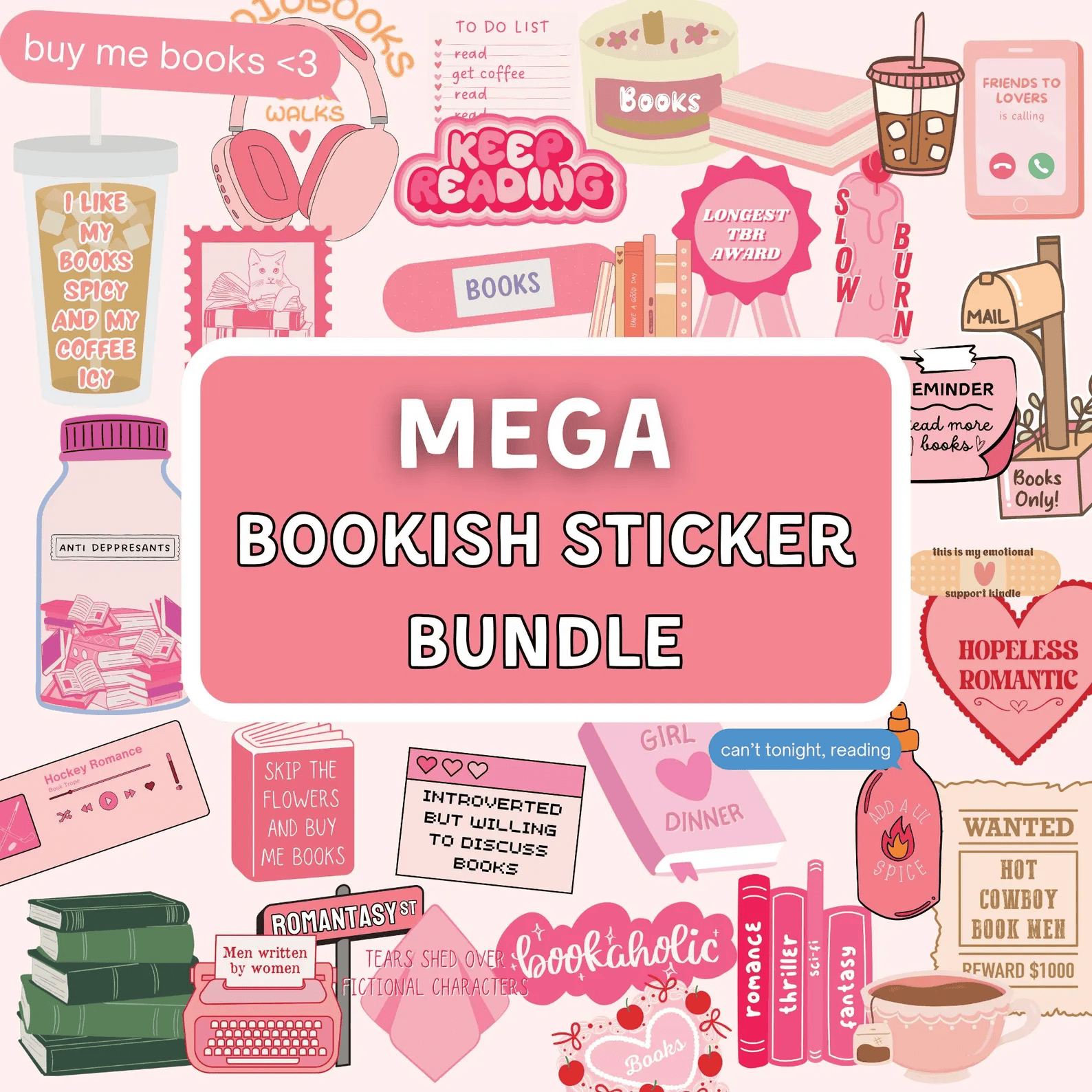 Aesthetic Pink Viral Carousel Instagram Stickers, Canva Templates with MRR , PLR