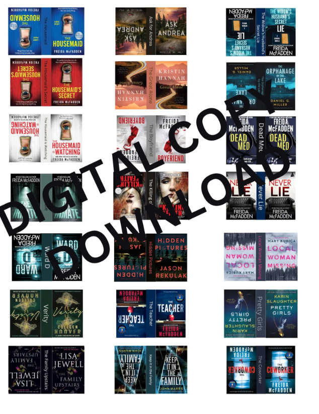 Psychological Thriller DIY MiniBooks DIGITAL PDF Printout