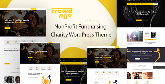 Crowdngo – Fundraising Charity WordPress Theme download