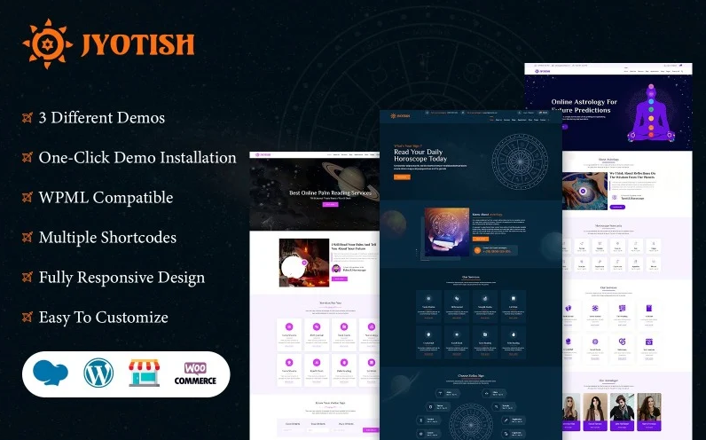 Jyotish - Horoscope and Astrology WordPress Theme download