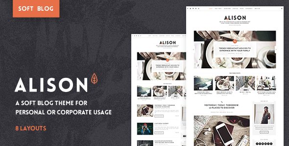 Anne Alison - Soft Personal Blog Theme download