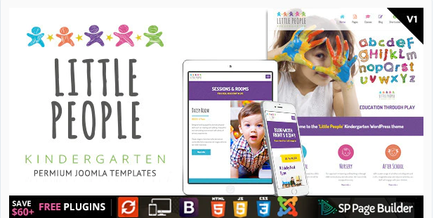 Little People | Kindergarten Joomla Template for PreScool and infants,