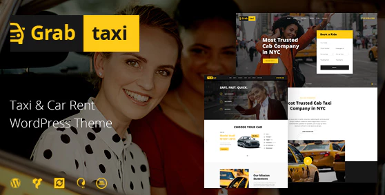 Grab Taxi | Online Cab Service WordPress Theme download