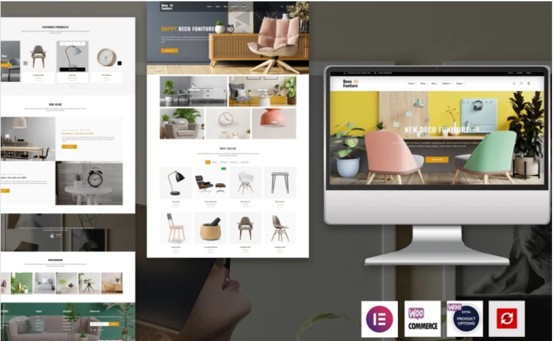 Deco Furniture – The Elementor Decorate Furniture WordPress theme download