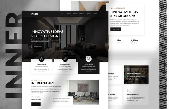 Inner – Interior Design & Architecture Template Kit download